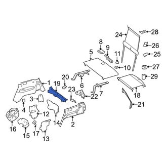Mercedes-Benz OE - Rear Liftgate Trim Scuff Plate