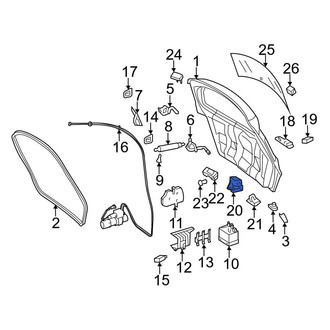 Mercedes-Benz OE - Rear Liftgate Latch