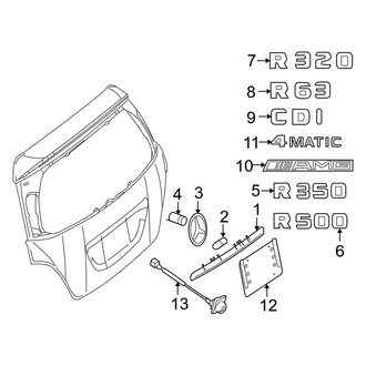 Mercedes-Benz OE - Lift Gate - Exterior Trim