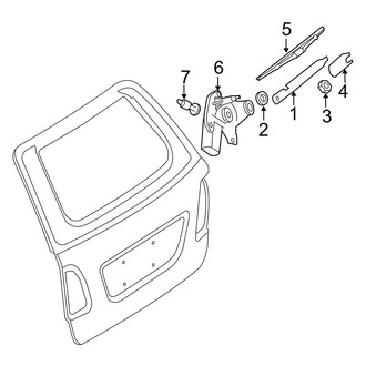 Mercedes-Benz OE - Lift Gate - Wiper & Washer Components (Base / 4Matic)