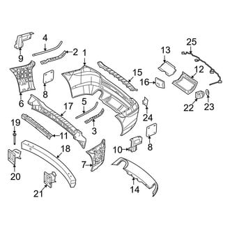 Mercedes-Benz OE - Rear Bumper - Bumper & Components