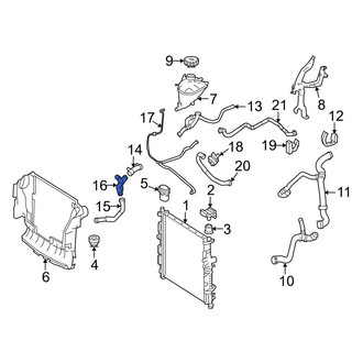Mercedes-Benz OE - Engine Coolant Pipe