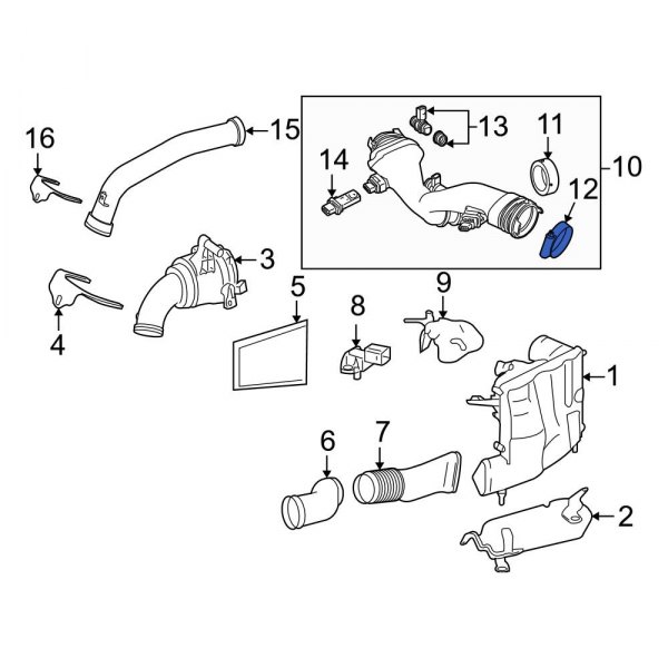 Engine Air Duct Clamp