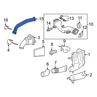 Mercedes-Benz OE - Turbocharger Outlet Tube