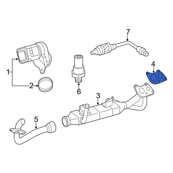 MercedesBenz OE 6421410680 Exhaust Gas Recirculation (EGR) Valve Gasket