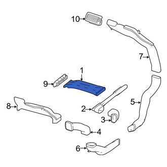 Mercedes-Benz OE - Center Instrument Panel Air Duct