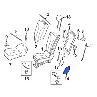 Mercedes-Benz OE - Seat Latch Cover