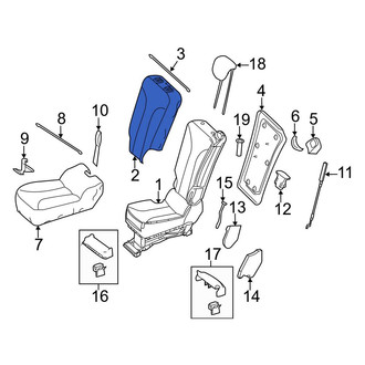 Mercedes-Benz OE - Center Seat Back Assembly