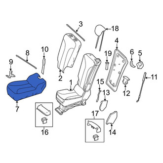 Mercedes-Benz OE - Center Seat Cover