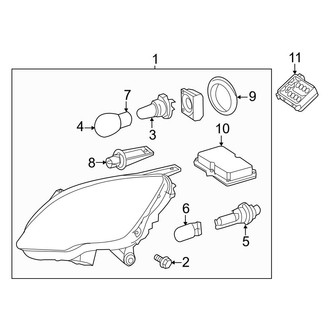 Mercedes-Benz OE - Front Lamps - Headlamp Components