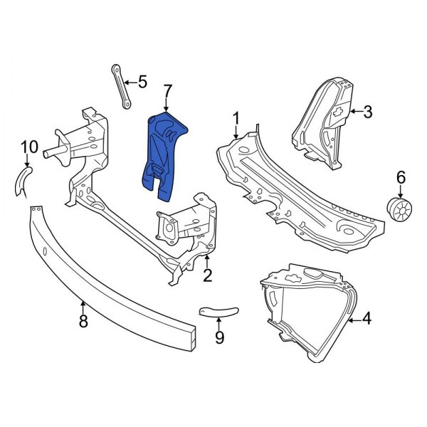 Radiator Support Panel