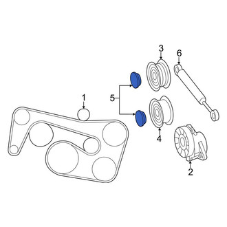 Mercedes-Benz OE - Accessory Drive Belt Idler Pulley Cap