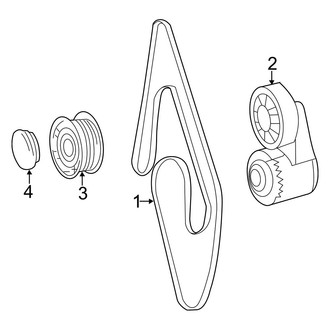 Mercedes-Benz OE - Cooling - Belts & Pulleys (Bluetec 4Matic)
