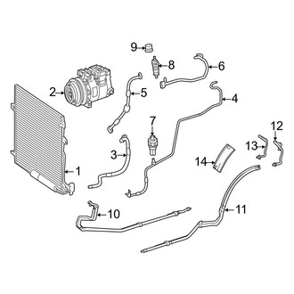 Mercedes-Benz OE - Air Conditioner & Heater - Condenser, Compressor & Lines (Bluetec 4Matic)