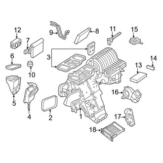 Mercedes-Benz OE - Air Conditioner & Heater - Front Evaporator