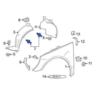 Mercedes-Benz OE - Fender Liner Rivet