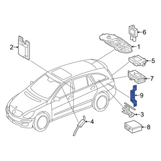 Mercedes-Benz OE - Radio Antenna Module Bracket