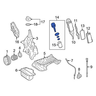 Mercedes-Benz OE - Engine Oil Filter Housing Cover