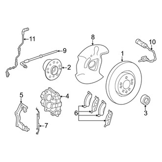 Mercedes-Benz OE - Front Suspension - Brake Components (4Matic / Bluetec 4Matic)