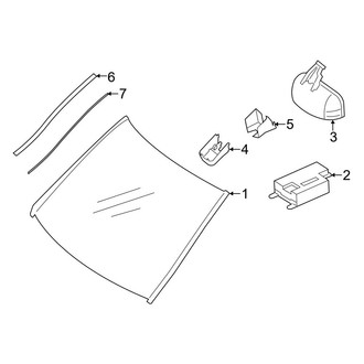 Mercedes-Benz OE - Windshield - Exterior Trim