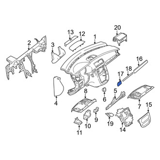 Mercedes-Benz OE - Left Instrument Panel Molding