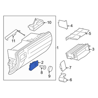 Mercedes-Benz OE - Front Glove Box Handle