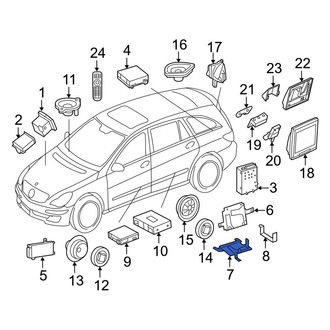 Mercedes-Benz OE - Radio Amplifier Bracket