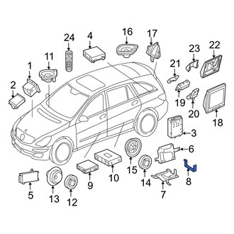 Mercedes-Benz OE - Radio Amplifier Bracket