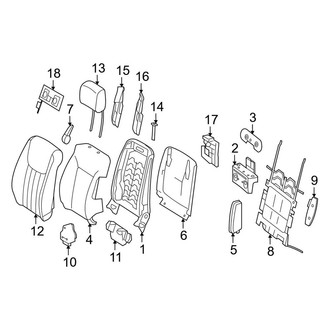 Mercedes-Benz OE - Seats & Tracks - Front Seat Components (Seat Back Components)