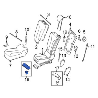 Mercedes-Benz OE - Center Front Seat Track Cover