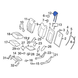 Mercedes-Benz OE - Rear Headrest