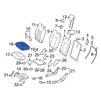 Mercedes-Benz OE - Rear Seat Cover