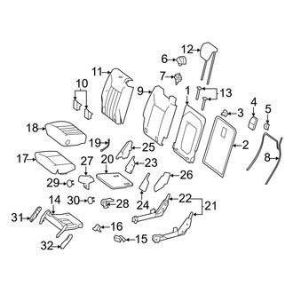 Mercedes-Benz OE - Seats & Tracks - Rear Seat Components (3rd Row Seats)
