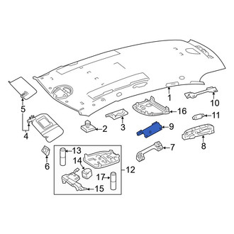 Mercedes-Benz OE - Rear Interior Grab Bar Bracket