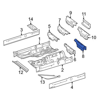 Mercedes-Benz OE - Center Left Seat Track Reinforcement