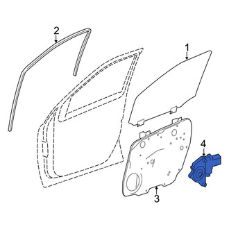 Mercedes-Benz OE - Front Left Window Motor