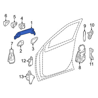 Mercedes-Benz OE - Rear Left Outer Exterior Door Handle