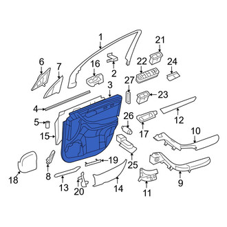 Mercedes-Benz OE - Front Left Inner Door Interior Trim Panel