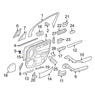 Mercedes-Benz OE - Instrument Panel Air Duct Grommet