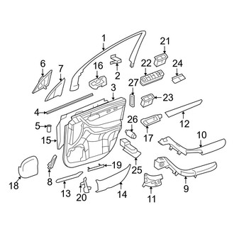 Mercedes-Benz OE - Front Door - Interior Trim