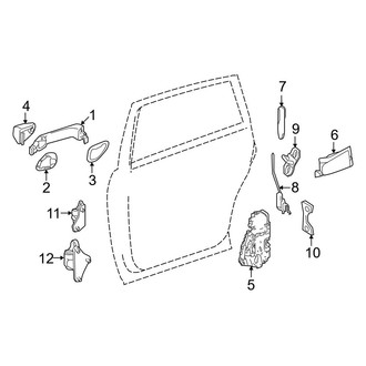 Mercedes-Benz OE - Rear Door - Lock & Hardware