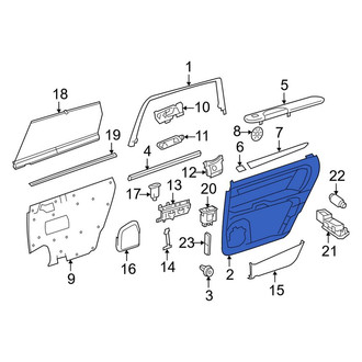 Mercedes-Benz OE - Front Left Inner Door Interior Trim Panel