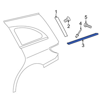 Mercedes-Benz OE - Rear Right Lower Quarter Panel Reveal Molding