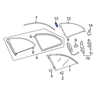 Mercedes-Benz OE - Front Back Glass Sunshade Bracket