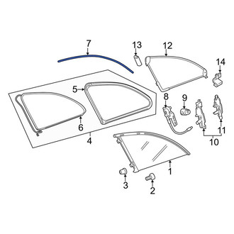 Mercedes-Benz OE - Rear Right Lower Quarter Panel Reveal Molding