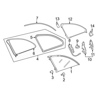 Mercedes-Benz OE - Quarter Panel - Glass