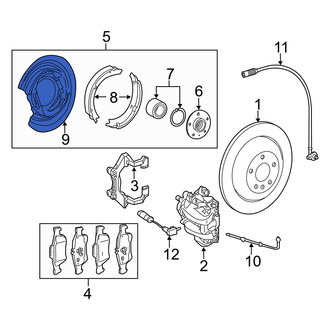 Mercedes-Benz OE - Rear Left Brake Dust Shield