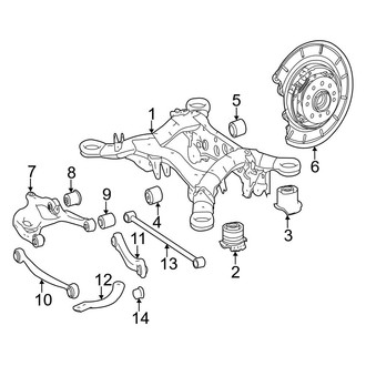 Mercedes-Benz OE - Rear Suspension - Suspension Components (4Matic / Bluetec 4Matic)