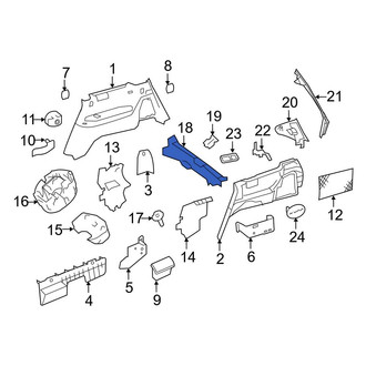 Mercedes-Benz OE - Rear Liftgate Trim Scuff Plate