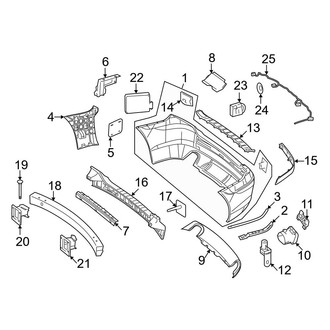 Mercedes-Benz OE - Rear Bumper - Bumper & Components